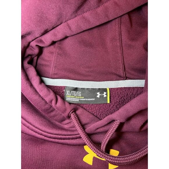 Under Armour Arizona State Sun Devils Hoodie Maroon Sweatshirt Men's Size XL - Picture 5 of 7